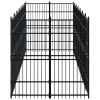 Outdoor Dog Kennel Steel 138.9 ftÂ²