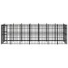 Outdoor Dog Kennel Steel 138.9 ftÂ²