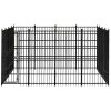 Outdoor Dog Kennel Steel 158.8 ftÂ²