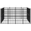 Outdoor Dog Kennel Steel 158.8 ftÂ²